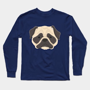 Pug Face Long Sleeve T-Shirt